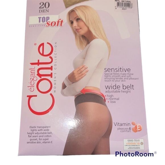 ✨Conte Low Waist Women's Tights - Top Soft 20 Den✨ - Picture 6 of 7
